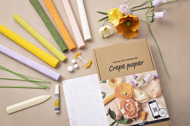 Crêpepapier Creativ Company DIY starterset bloemen