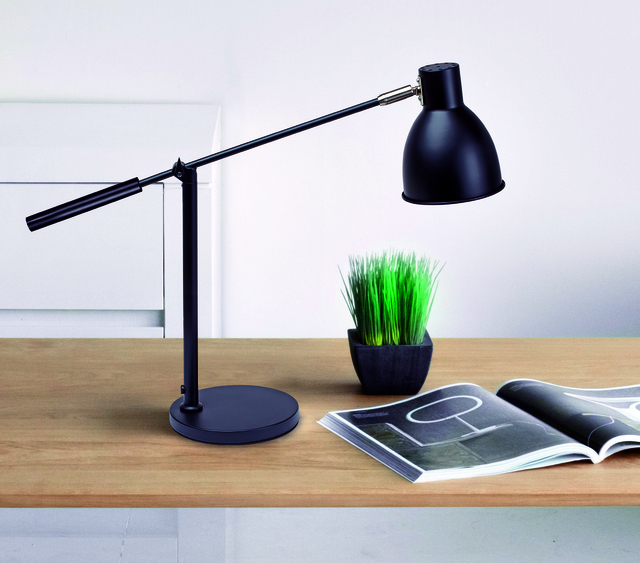 Bureaulamp MAUL Finja excl. LED lamp voet zwart