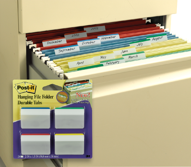 Indextabs 3M Post-it 686 38x50.8mm strong gebogen assorti