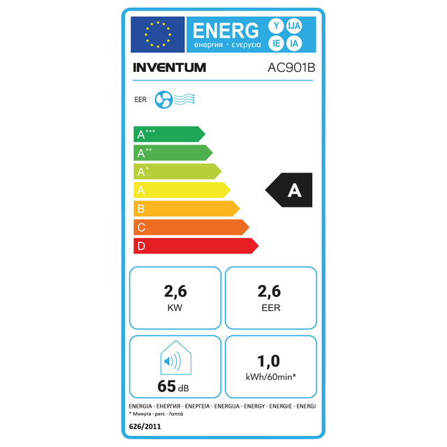 Airconditioner Inventum AC901B 80m3 zwart