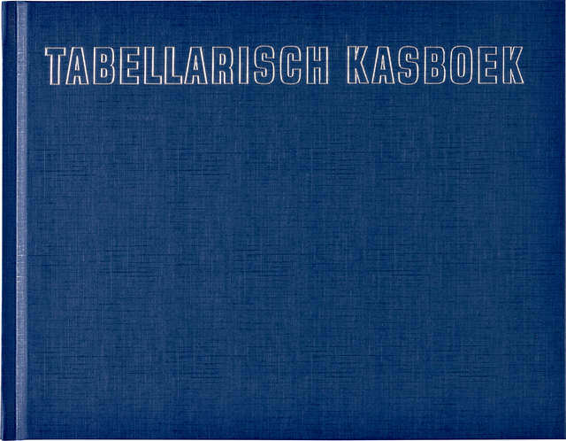 Kasboek tabellarisch 210x160mm 96blz 8 kolommen blauw