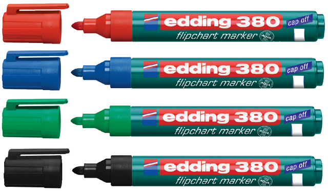 Viltstift edding 380 flipover rond 1.5-3mm groen