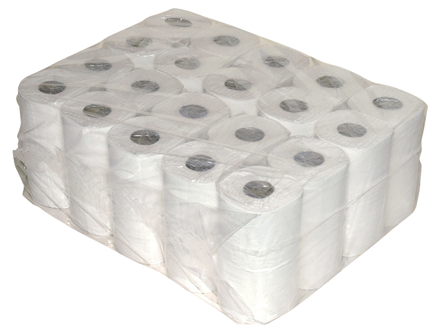 Toiletpapier 2laags recycled 400vel wit