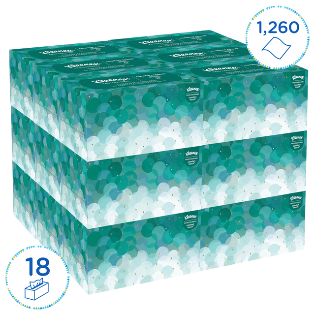 Handdoek Kleenex Ultra i-vouw 1-laags dispenserdoos 70vel wit 1126