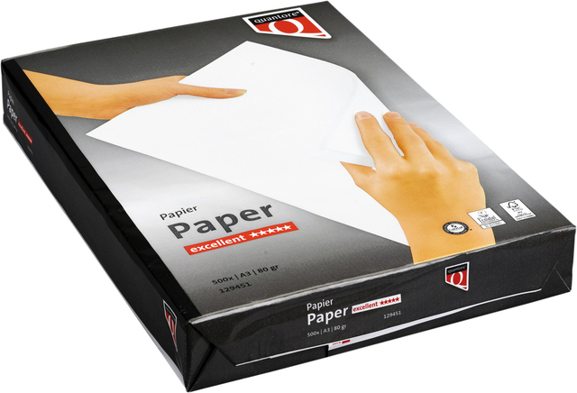 Kopieerpapier Quantore Excellent A3 80gr wit 500vel