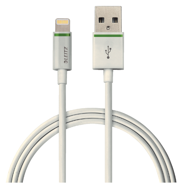 Kabel Leitz USB Lightning-A 2 meter wit