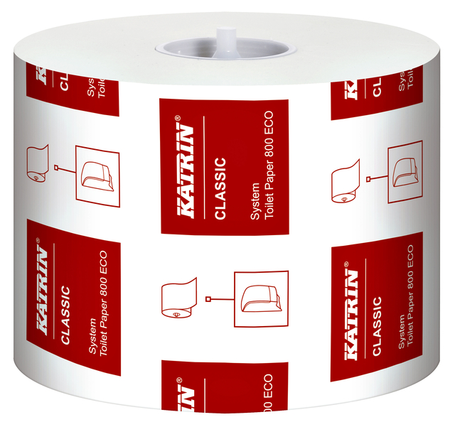 Toiletpapier Katrin System 2-laags wit 36rollen