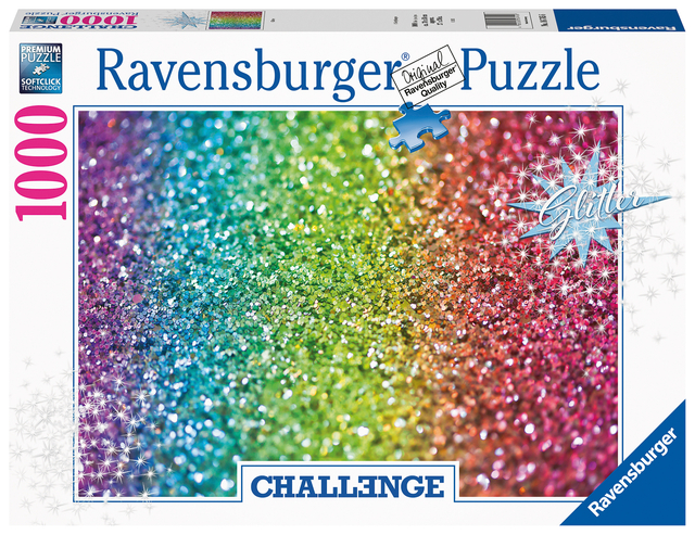 Puzzel Ravensburger Glitter challenge 1000 stukjes