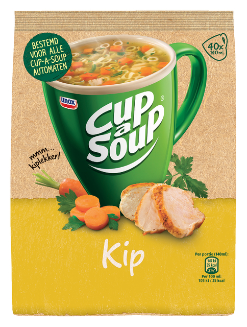 Cup-a-Soup Unox machinezak kip 140ml