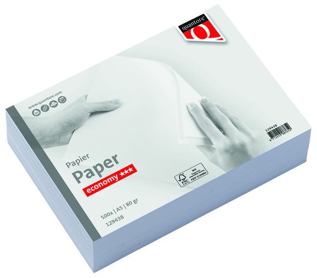 Kopieerpapier Quantore Economy A5 80gr wit 500vel