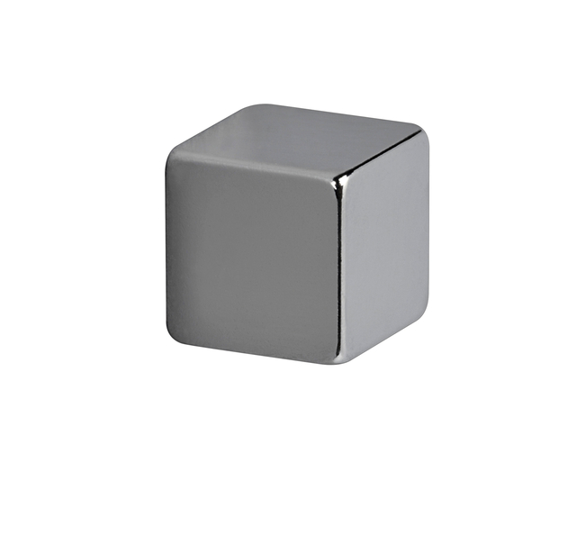 Magneet MAUL Neodymium kubus 10x10x10mm 3.8kg nikkel