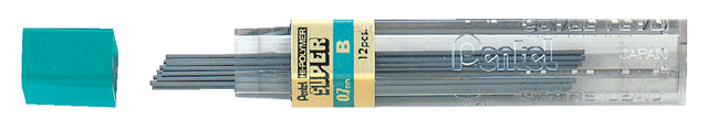 Potloodstift Pentel 0.7mm B zwart koker à 12 stuks