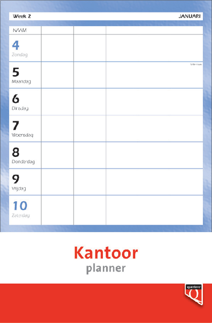 Kantoorplanner 2024 Quantore