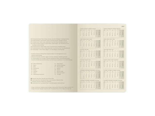 Agenda 2024 Sigel Conceptum A5 7dagen/2pagina's taupe