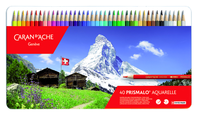 Kleurpotloden Caran d'Ache Prismalo 40stuks assorti