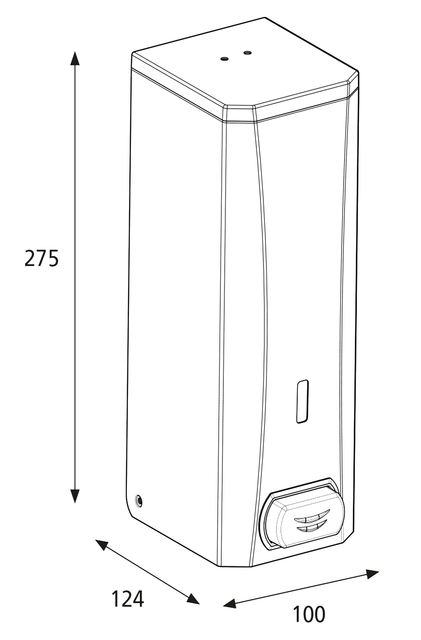 Dispenser Katrin 982517 zeepdispenser Metaal wit