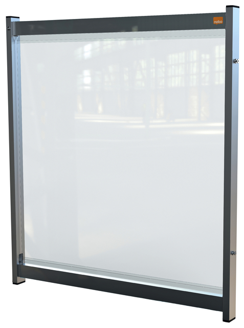 Bureauscherm Nobo Modulair doorzichtig PVC 750x820mm