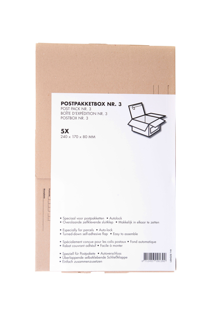 Postpakketbox IEZZY 3 240x170x80mm wit