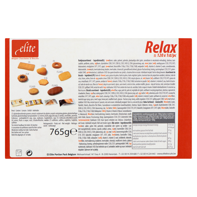 Koekjes Elite Selection Relax mix 120 stuks