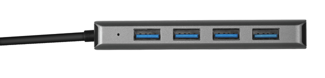 Hub Trust Halyx USB-C 4-poorten USB-A 3.2 zwart