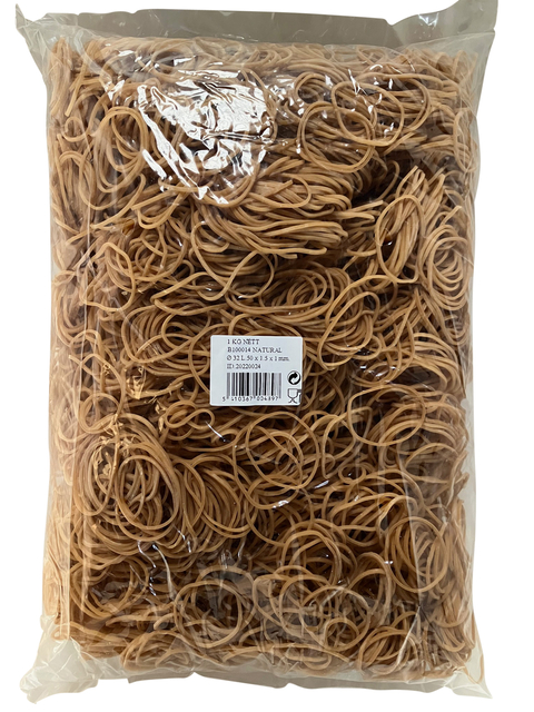 Elastiek Standard Rubber Bands 14 50x1.5mm 1kg 5333 stuks bruin