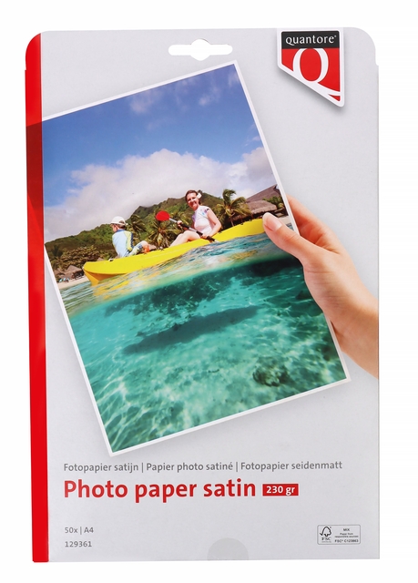 Fotopapier Quantore A4 satijn 50vel 230gr