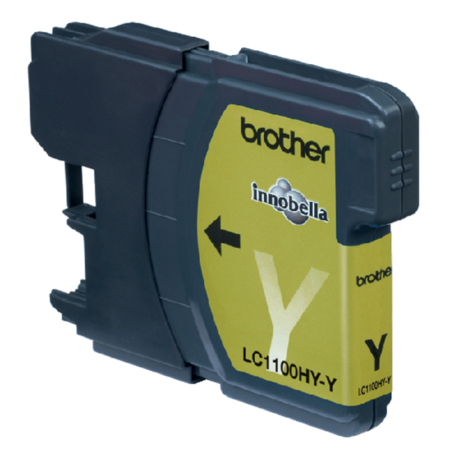 Inktcartridge Brother LC-1100HYY geel