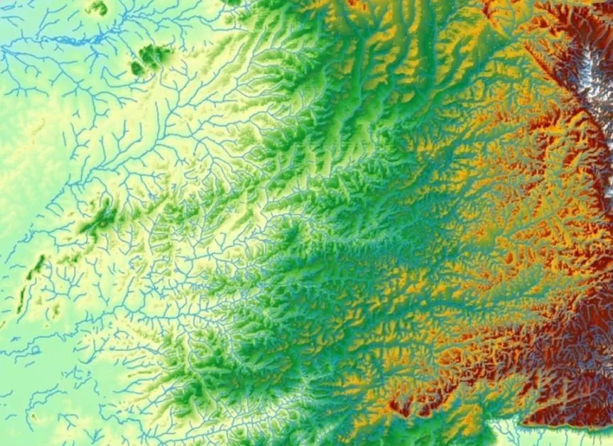 Digital Elevation Model and Climate Change