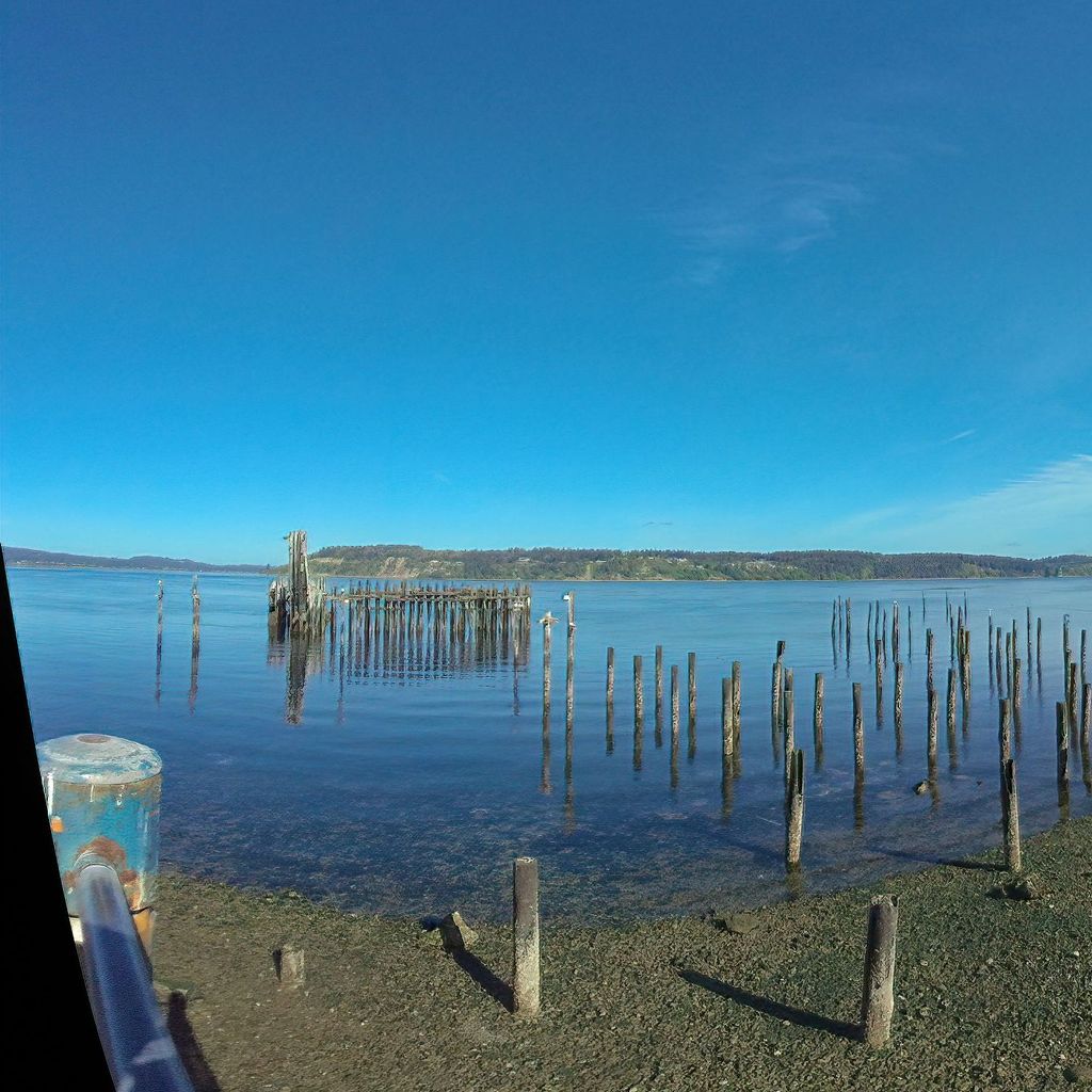 Titlow Beach - Old Ferry Dock and the Narrows Bridges