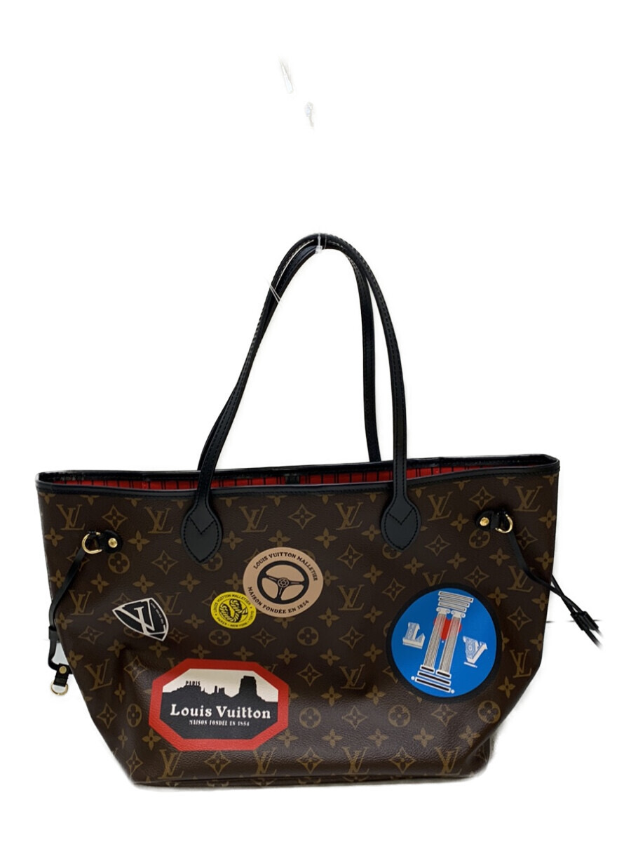 Louis Vuitton Monogram Neverfull MM World Tour M42844 w/ Wristlet