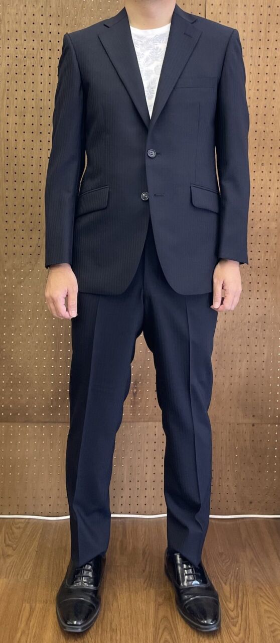 使いやすい濃紺スーツをスッキリとしたお仕立てに-神田・秋葉原 使いやすい濃紺スーツをスッキリとしたお仕立てに-神田・秋葉原