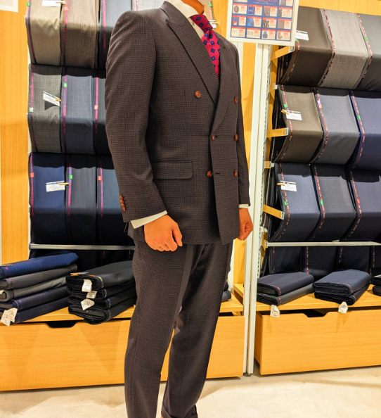 Dormeuil マイクロチェック 3Pスーツ | kensysgas.com