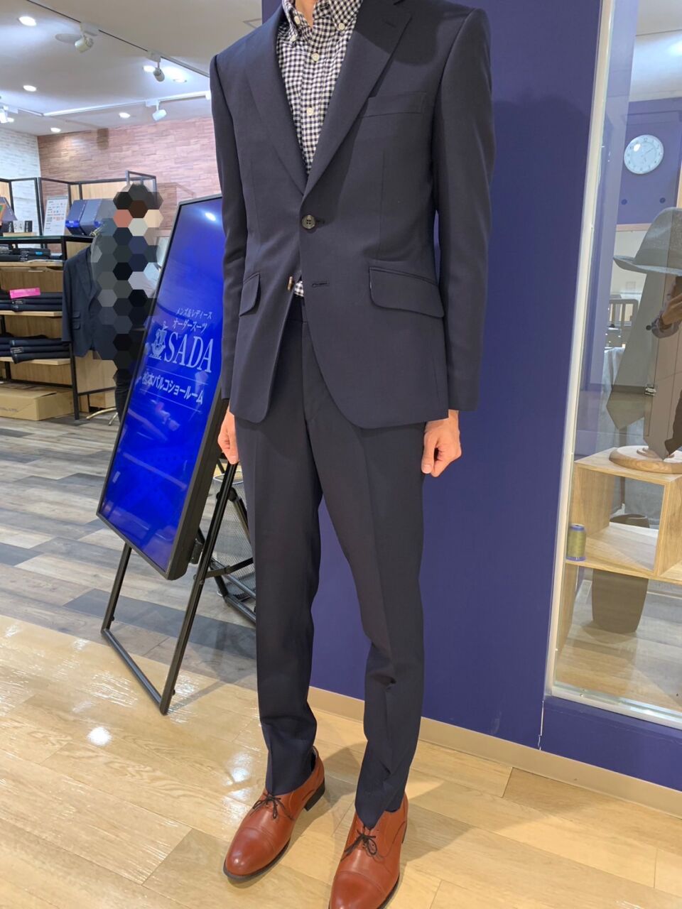 万能!ネイビースーツ-松本店スーツコレクション-オーダースーツSADA
