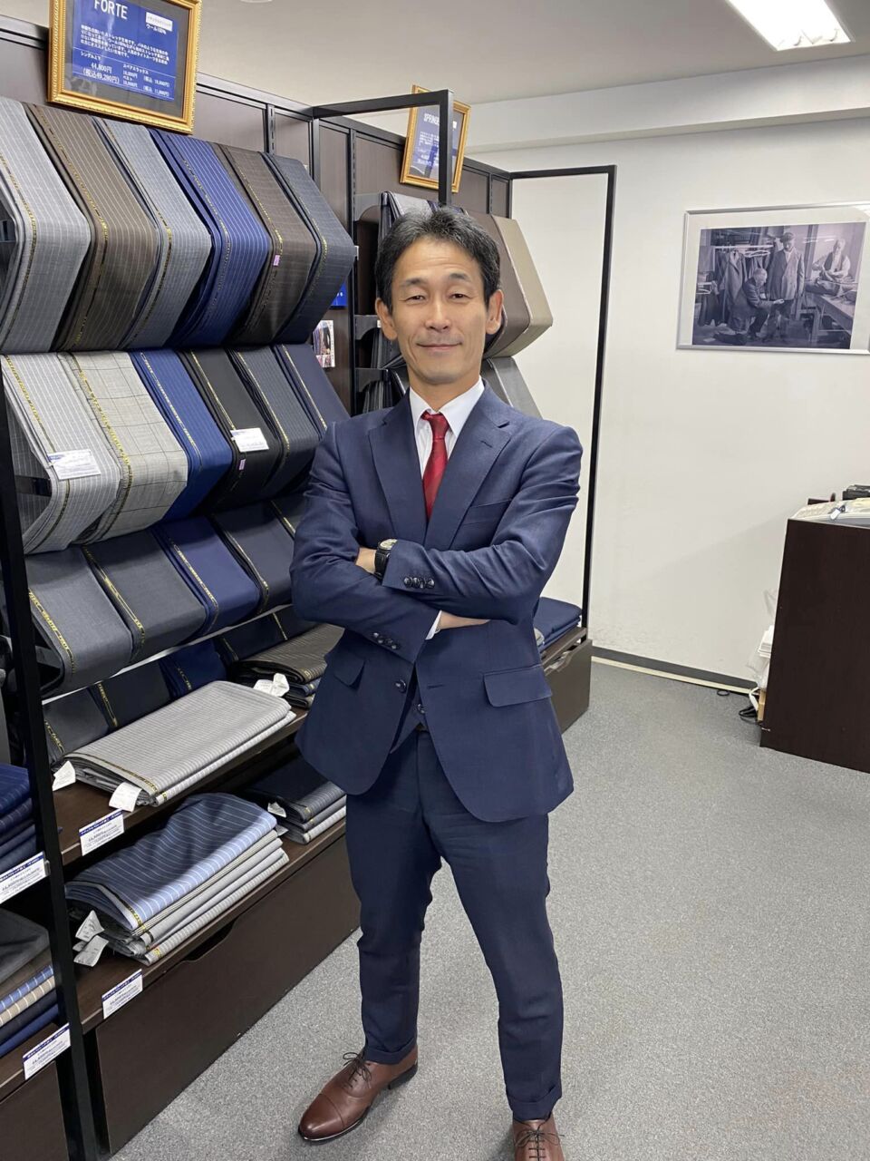 弊社心斎橋店を店周り! - オーダースーツSADA