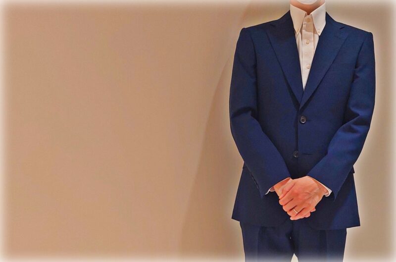 1406 王道の美しきネイビースーツのアイキャッチ画像