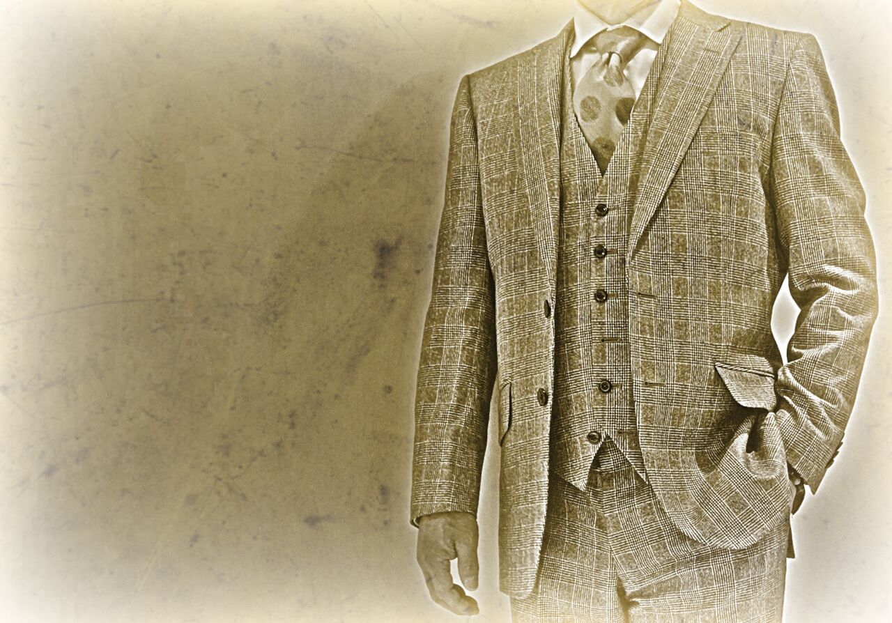 1138 英国ジョンフォスター 正統派グレンチェック-金沢香林坊店スーツ