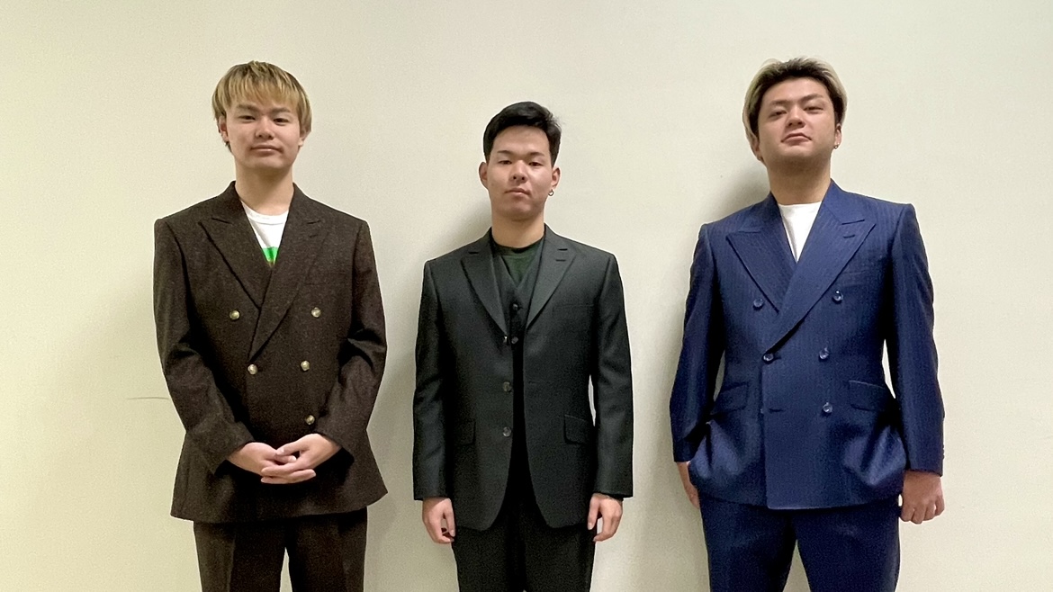 成人式はクラシックなグレンチェックスリーピースでキメる