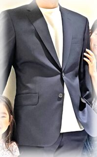 2225 王道のダークネイビースーツの画像