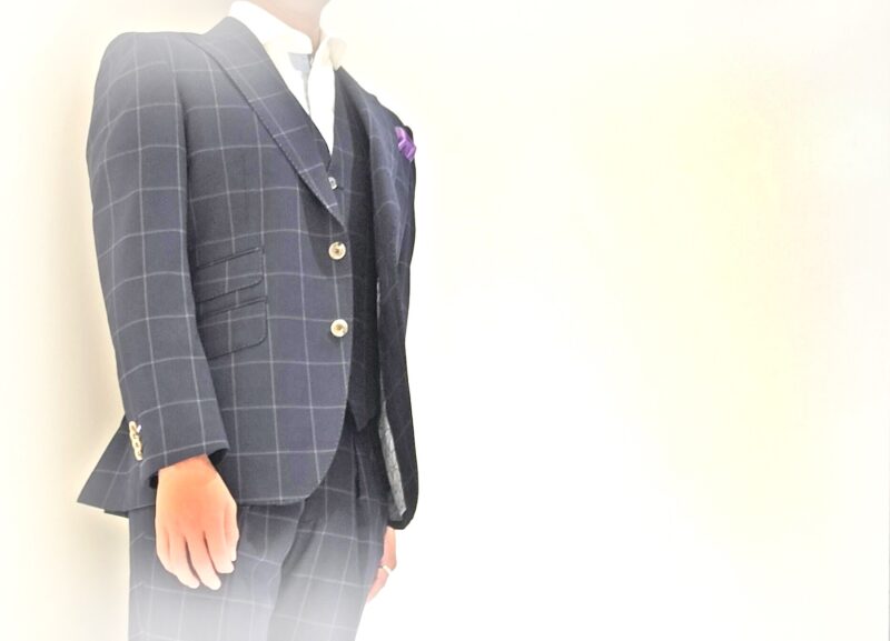 2267 クラシックなネービーチェックのアイキャッチ画像