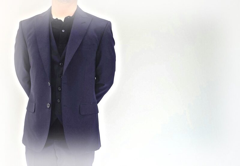 2297 ラグジュアリー感抜群Super140’sネイビーのアイキャッチ画像