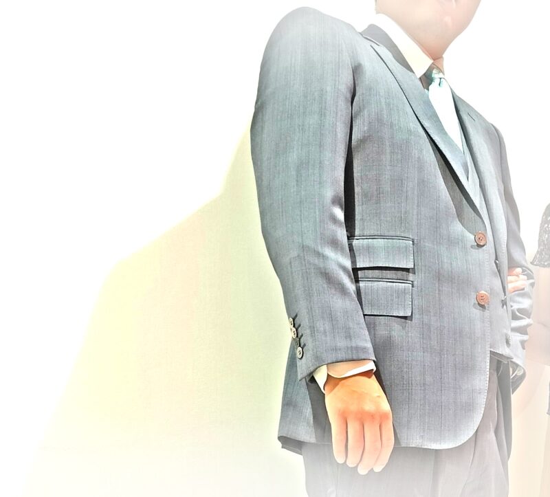 2318 爽やかなサックスグレンチェックのアイキャッチ画像