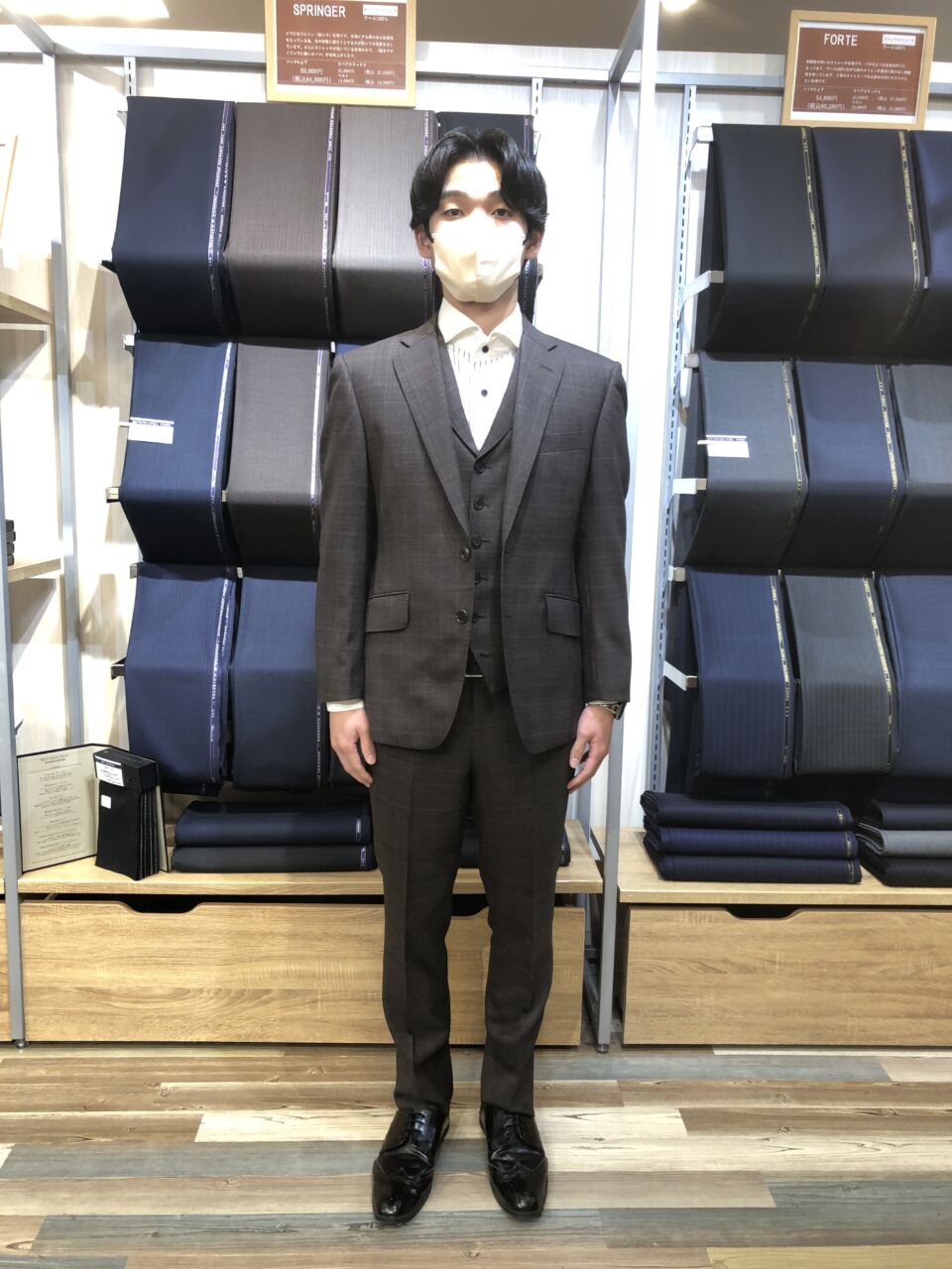 クラシカルなブラウングレンチェック・ダブルスーツ-セントシティ小倉店スーツコレクション-オーダースーツSADA - スーツ クラシカルなブラウングレンチェック・ダブルスーツ-セントシティ小倉店スーツコレクション-オーダースーツSADA - スーツ