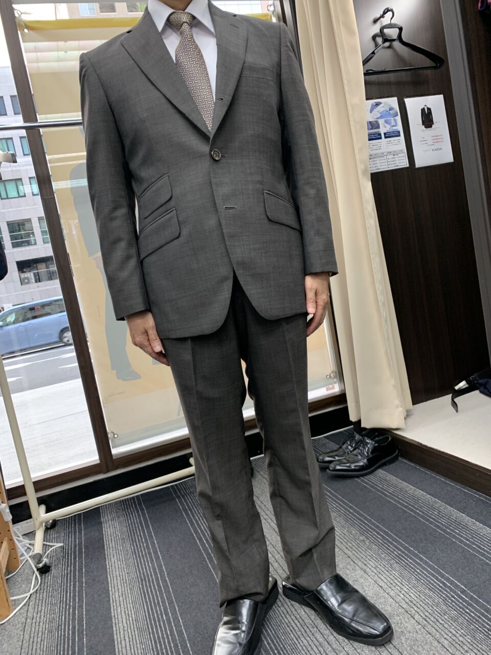 コーヒーブラウン×織り柄 ツーピース-大阪谷町店スーツ コーヒーブラウン×織り柄 ツーピース-大阪谷町店スーツ