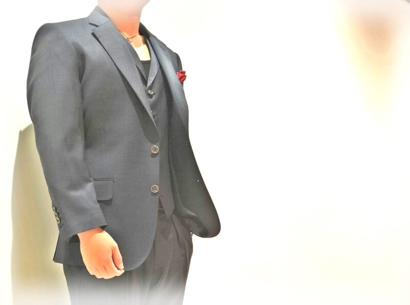 2360 イタリア・レダ ラグジュアリー感抜群ネイビーグレンチェックのアイキャッチ画像