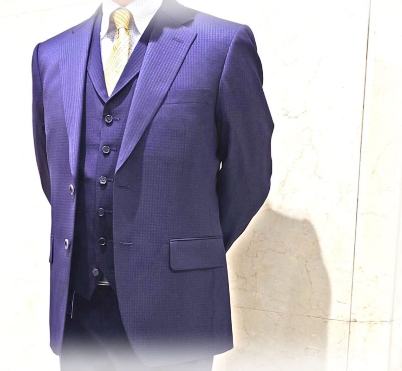 2394 モダンなダークネイビー千鳥のアイキャッチ画像