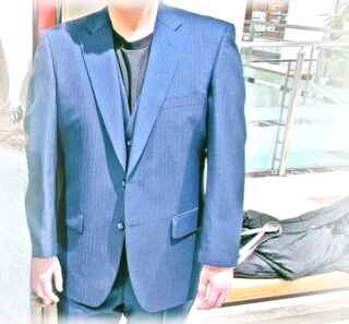 2519 王道ネイビーストライプの画像