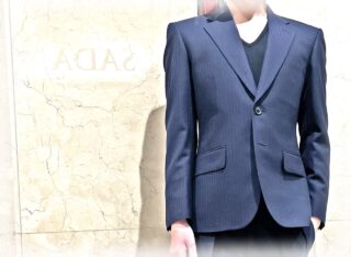 2595  定番ダークネイビーシャドウストライプの画像