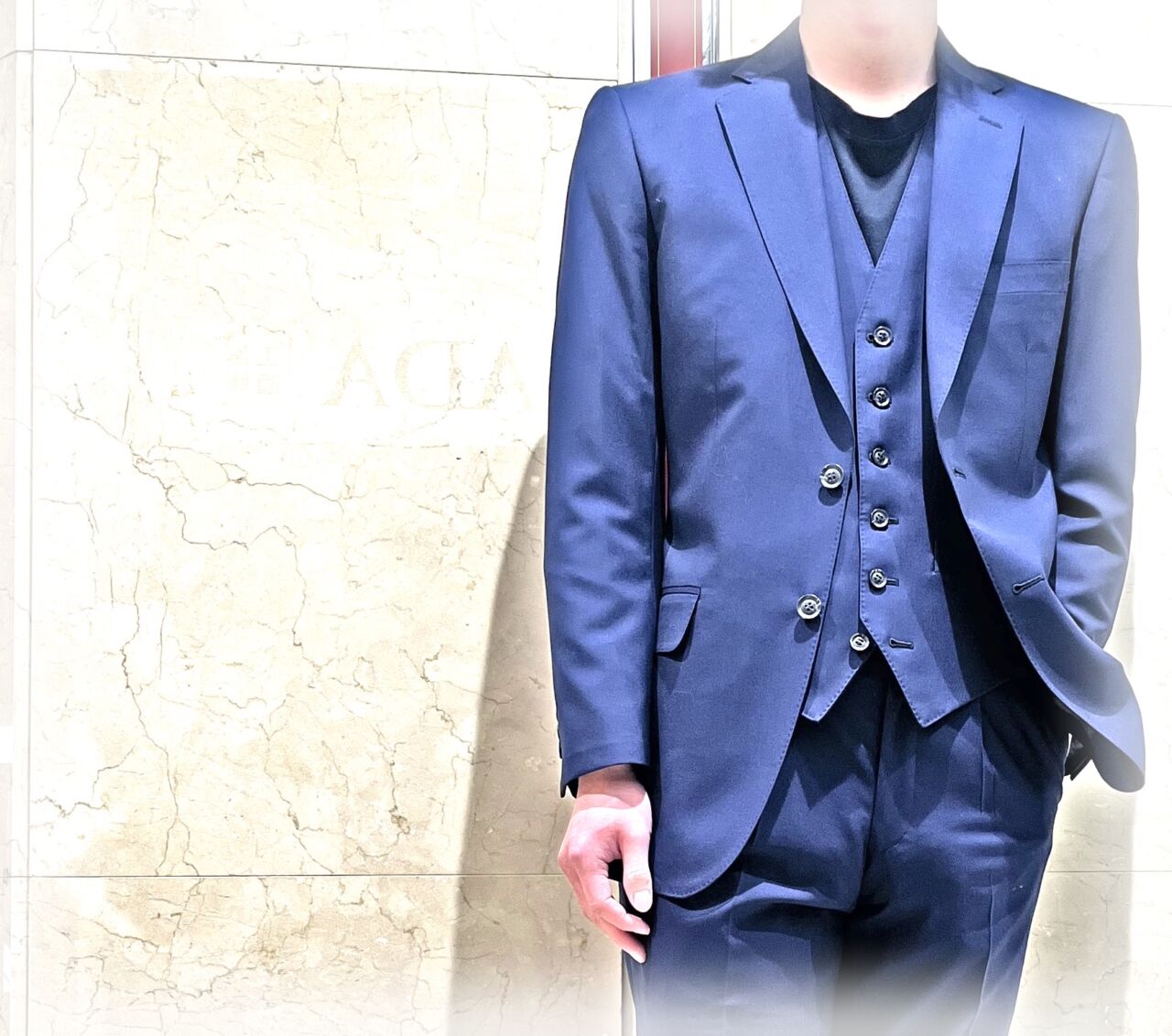 2642 イタリア・カノニコのラグジュアリー感抜群ブルー-金沢香林坊店