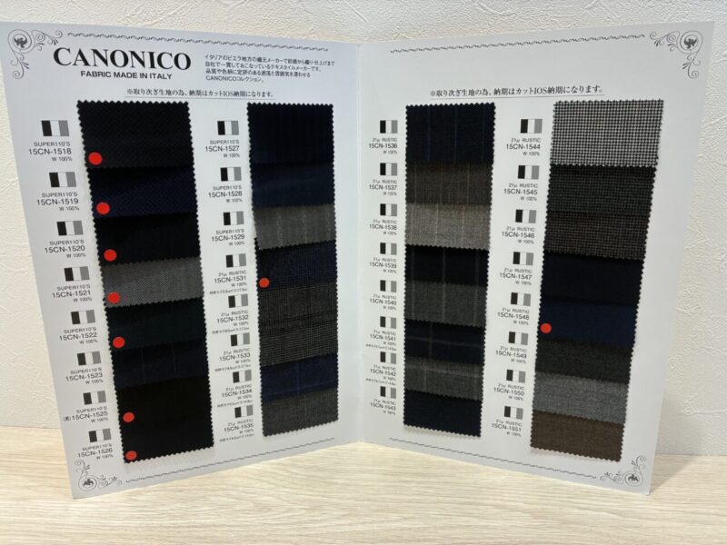 2025年春夏生地紹介【CANONICO】のアイキャッチ画像
