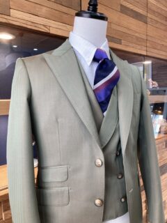 ”粋な印象”ベージュのソラーロスーツ【CANONICO】【ARIA AZZURRO】の画像